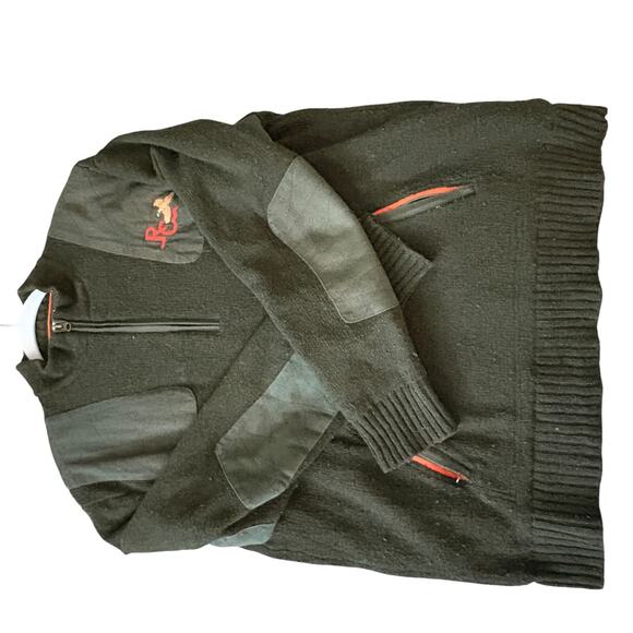 Vintage Beretta Wool Shooting Sweater Lambswool Half Zip Fieldwear GORPCORE - Picture 7 of 10
